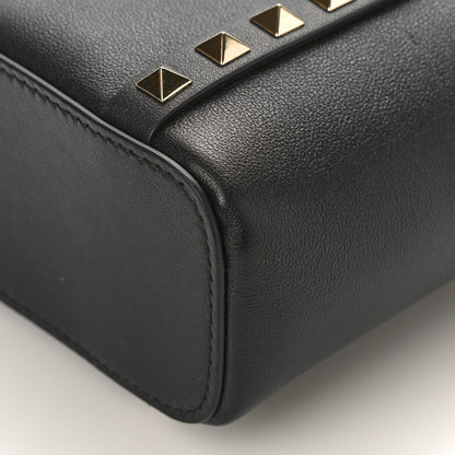 Valentino Garavani Pebbled Calfskin Rockstud North-South Crossbody Bag Black 8 of 8