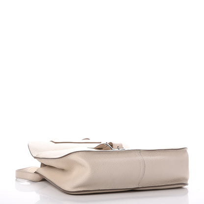 Hermes Taurillon Clemence Halzan 31 GM Craie 5 of 13