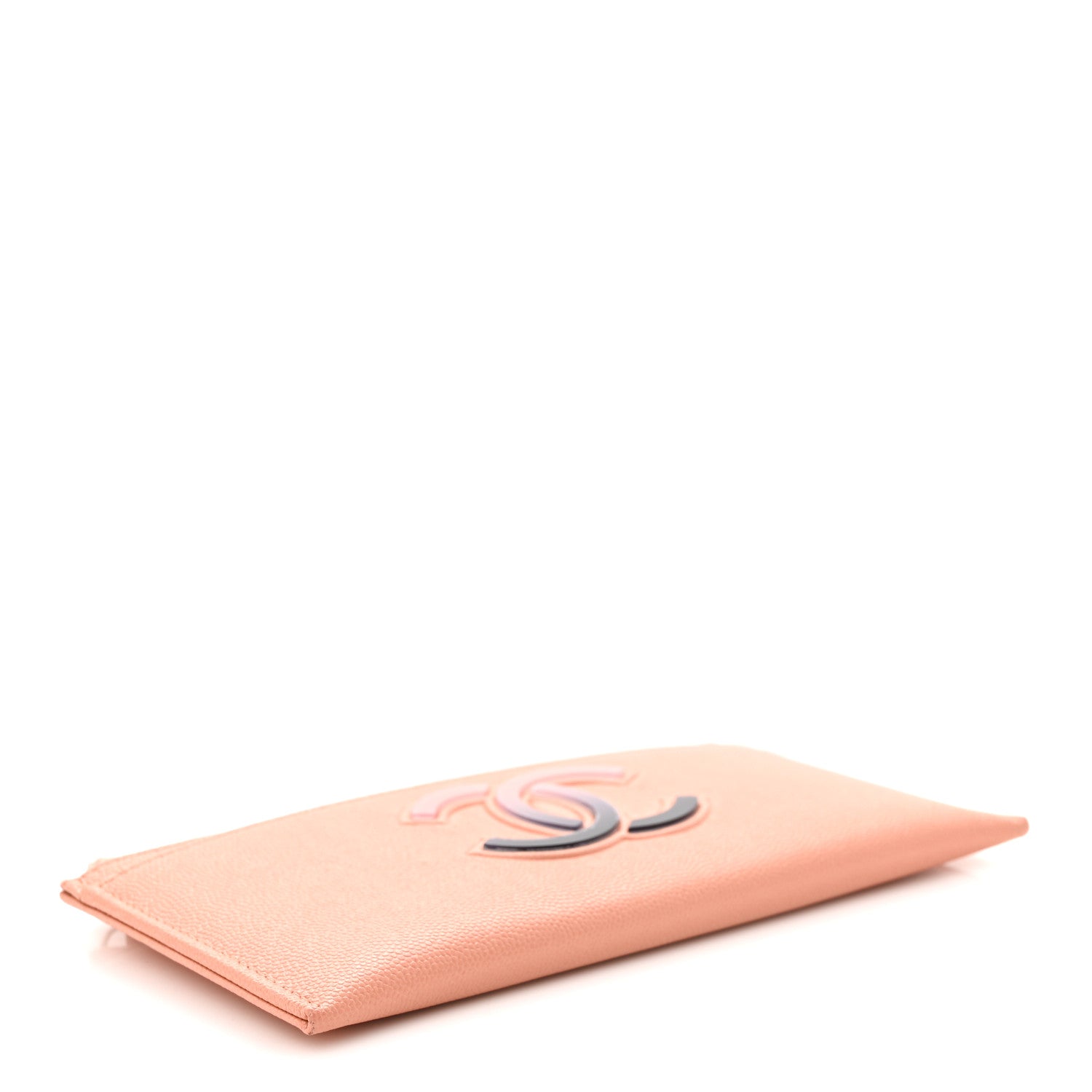 Chanel Caviar CC Zip Pouch Light Pink Black 4 of 8
