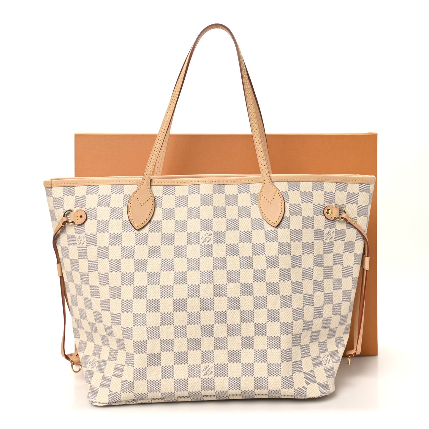 Damier Azur Neo Neverfull MM Rose Ballerine