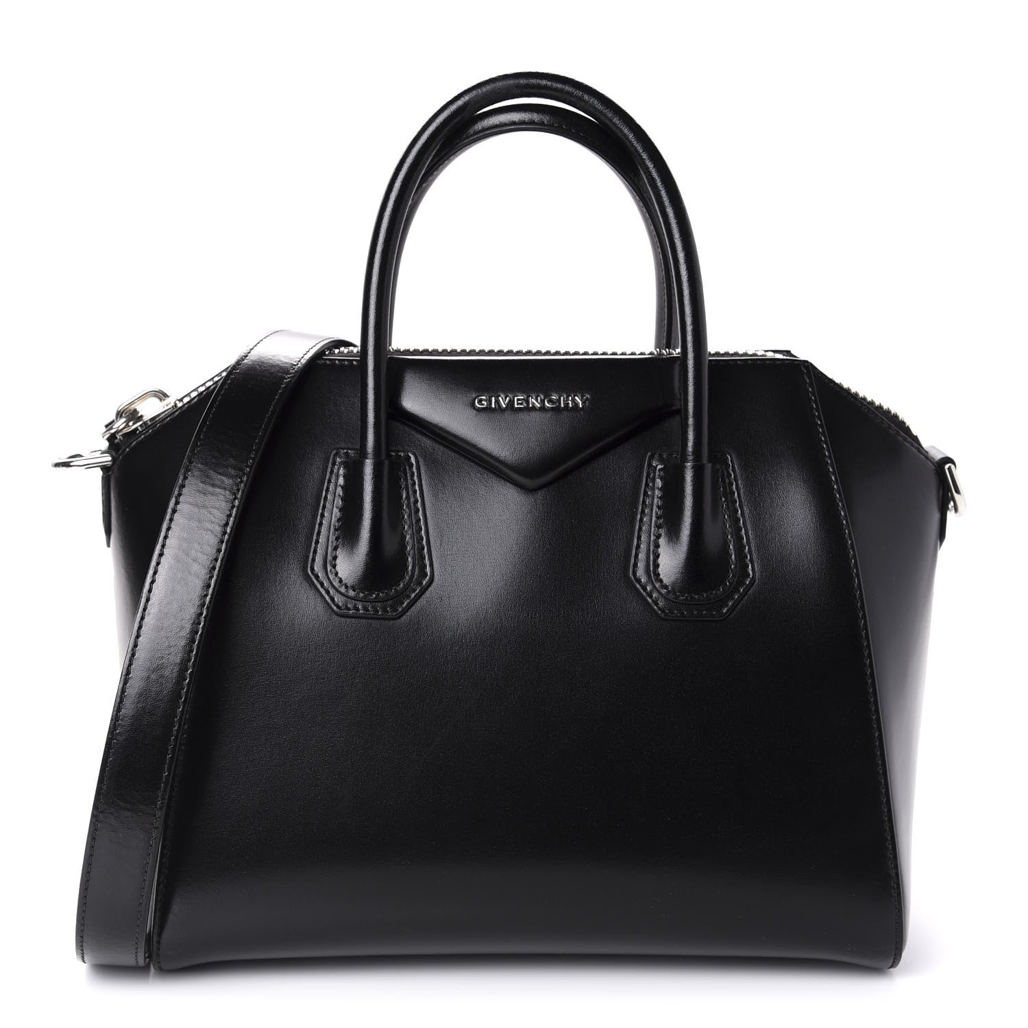 Givenchy Shiny Lord Calfskin Small Antigona Black 1 of 12