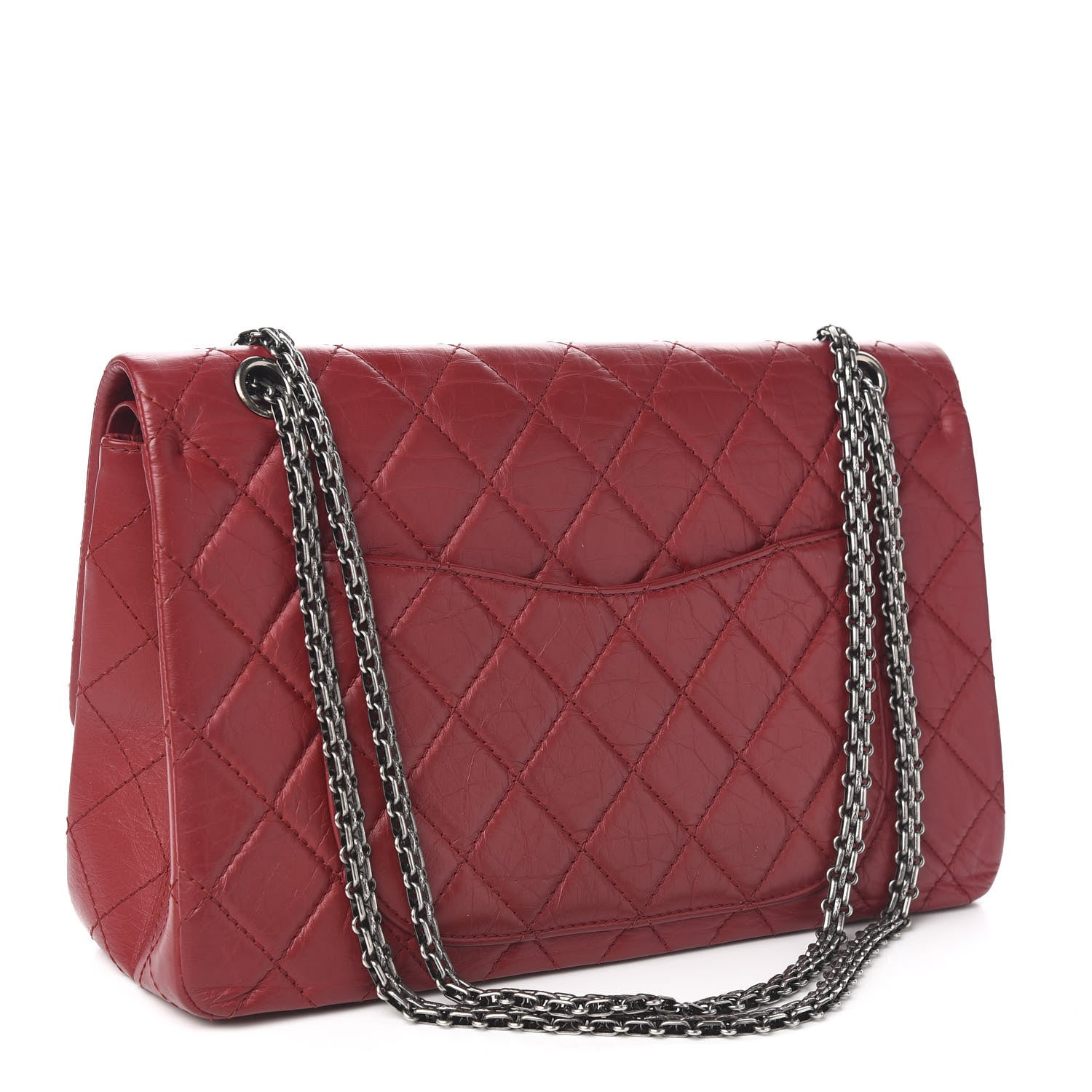 Chanel Aged Calfskin Quilted 2.55 Reissue 227 Flap Red 2 of 10