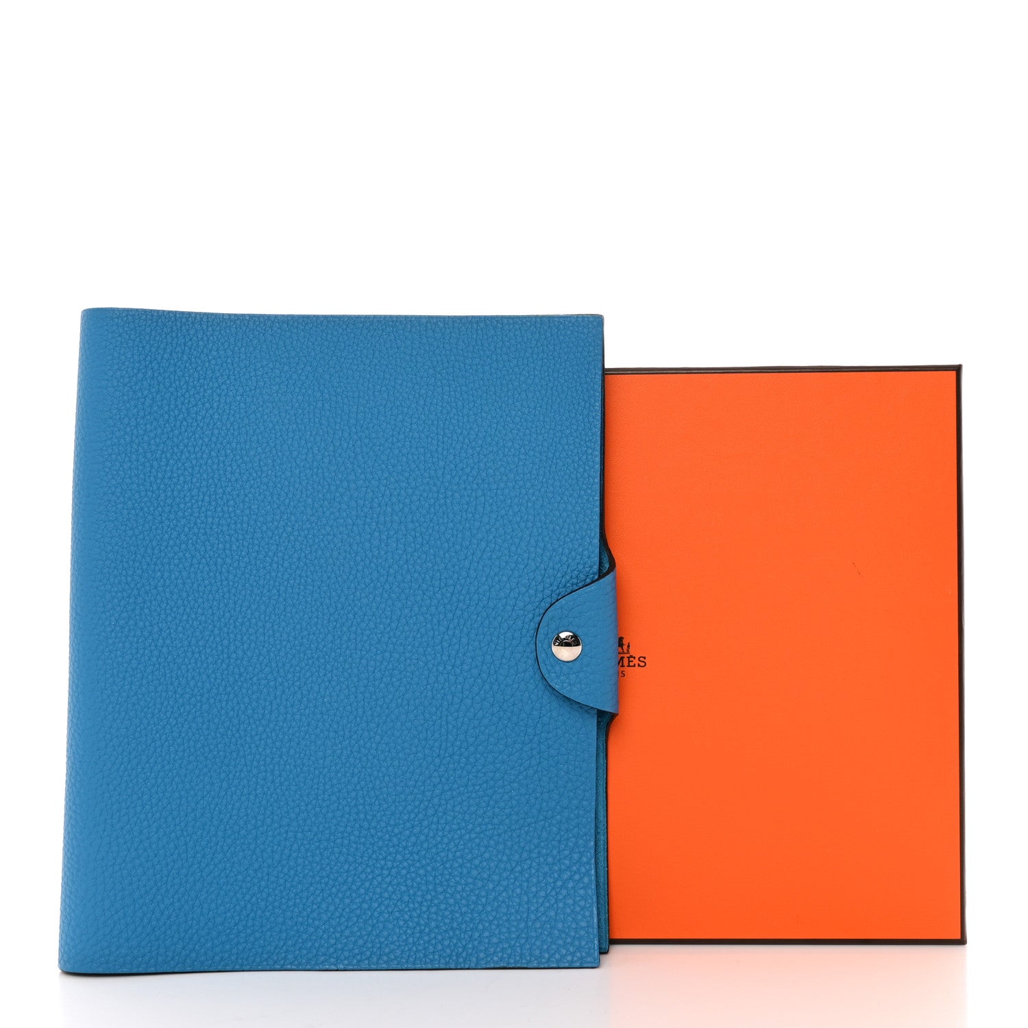 Hermes Togo Ulysse MM Notebook Cover Bleu Zanzibar 8 of 8