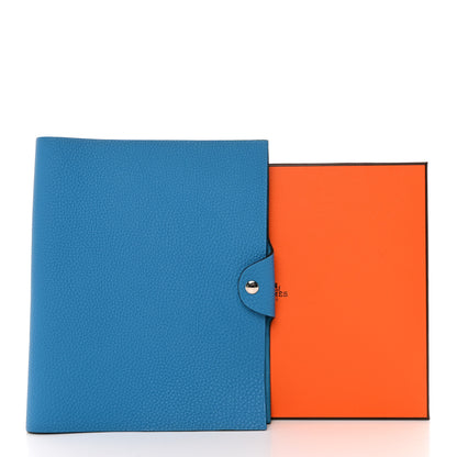 Hermes Togo Ulysse MM Notebook Cover Bleu Zanzibar 8 of 8