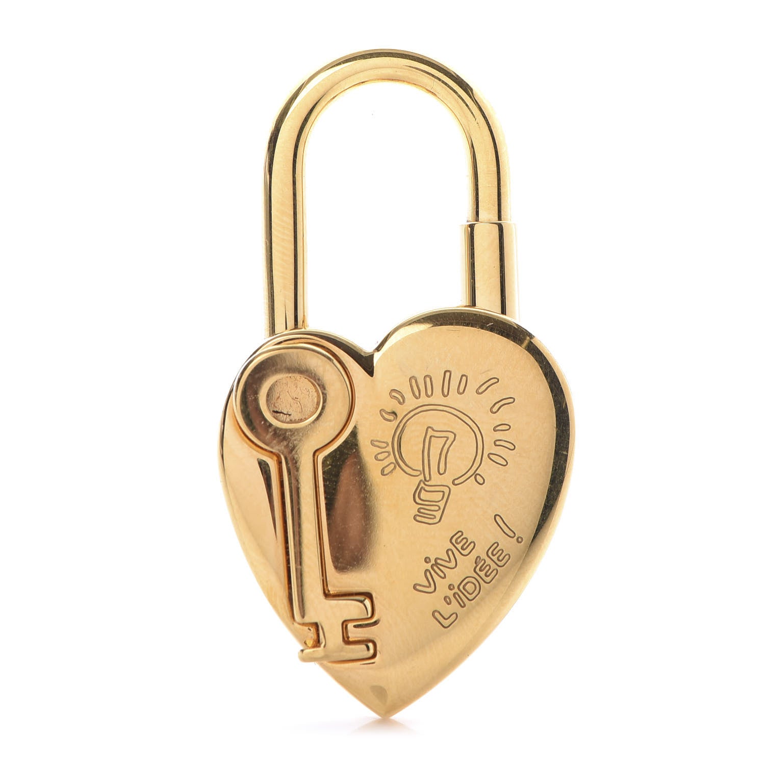 Hermes Annee De La Fantaisie Heart Cadena Lock Gold 1 of 7