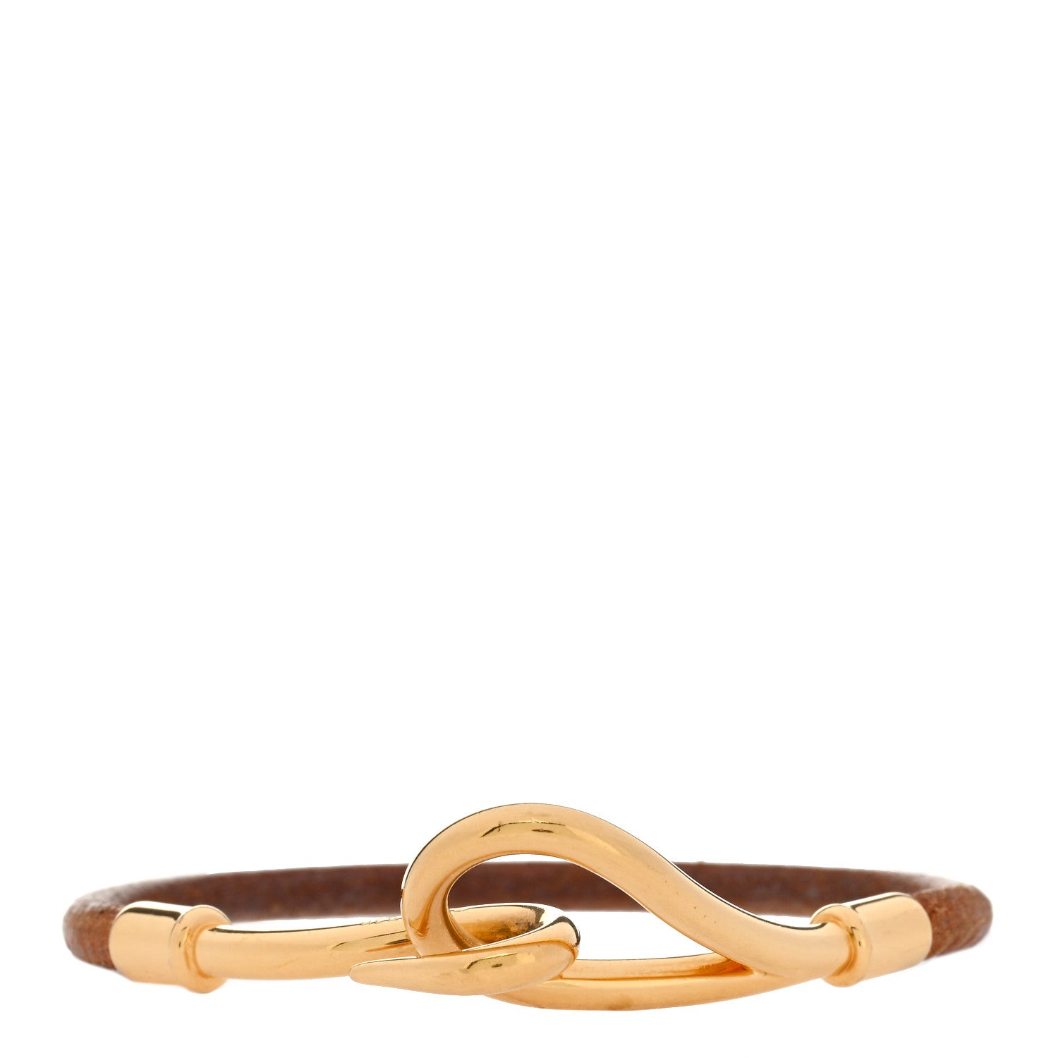 Hermes Natural Bridle Jumbo Hook Bracelet Bouton 1 of 4