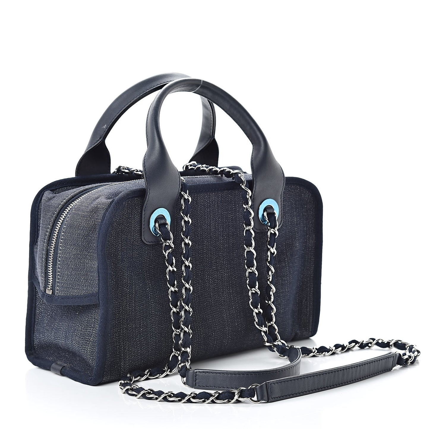 Denim Deauville Bowling Bag Dark Blue