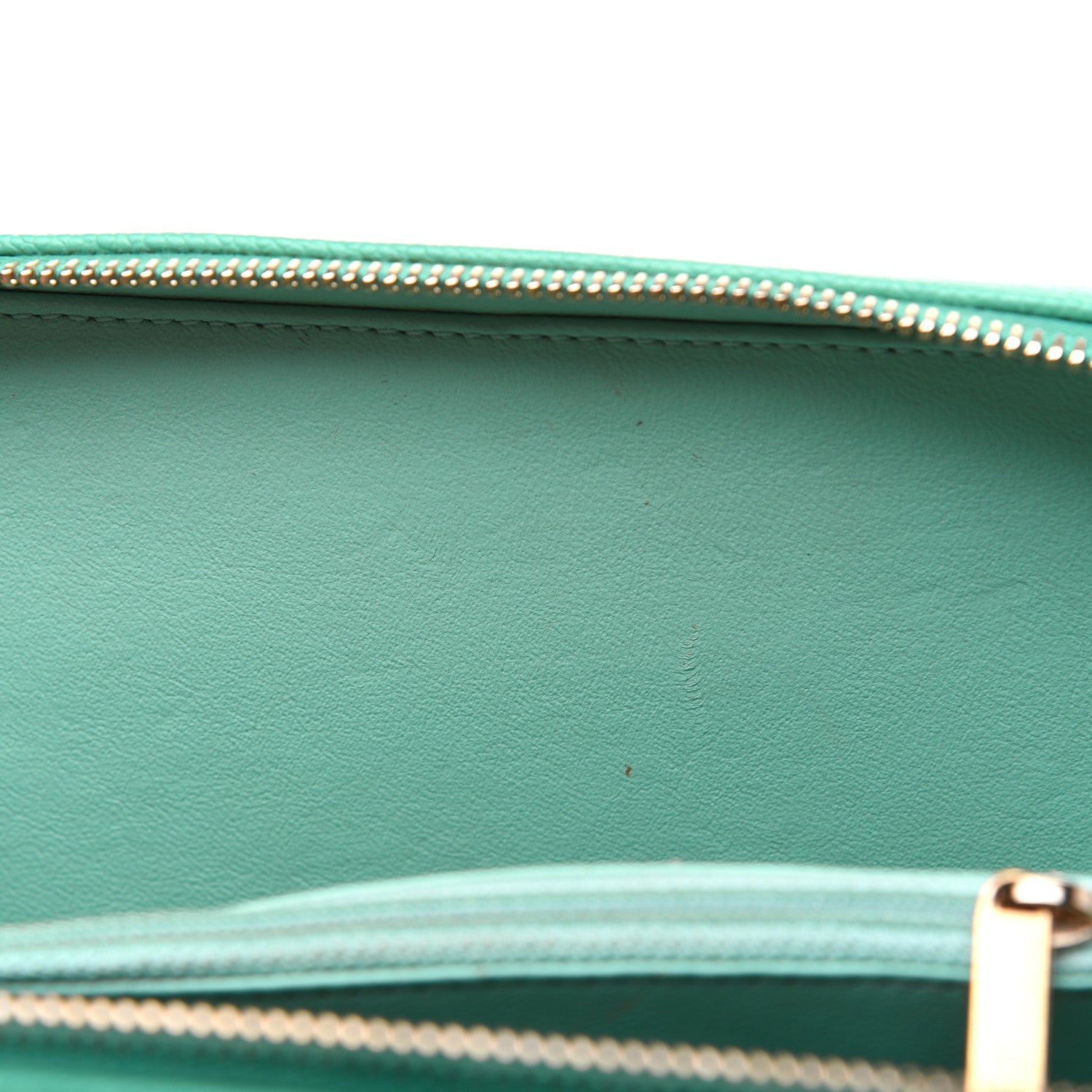 Chanel Caviar Quilted Medium CC Filigree Vanity Case Green 12 of 22