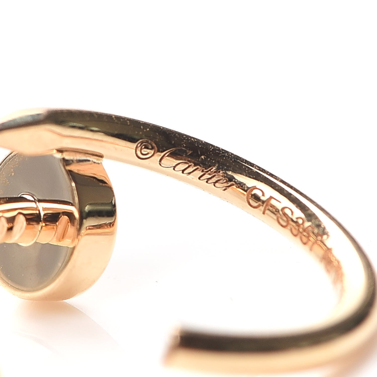 Cartier 18K Yellow Gold Juste Un Clou Hoop Earrings 5 of 5