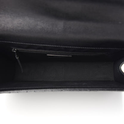 Saint Laurent Grain De Poudre Textured Mixed Matelasse Large Triquilt Monogram Monochrome Satchel Black 5 of 13