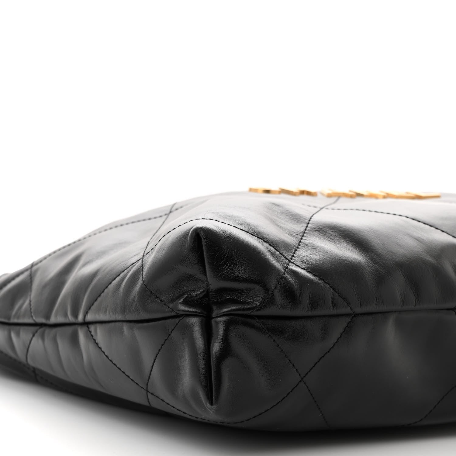 Chanel Shiny Calfskin Quilted Small Chanel 22 Black 10 of 12