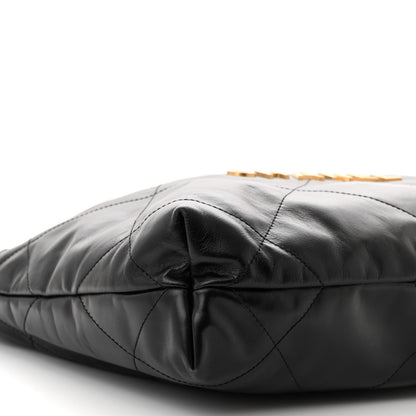 Chanel Shiny Calfskin Quilted Small Chanel 22 Black 10 of 12