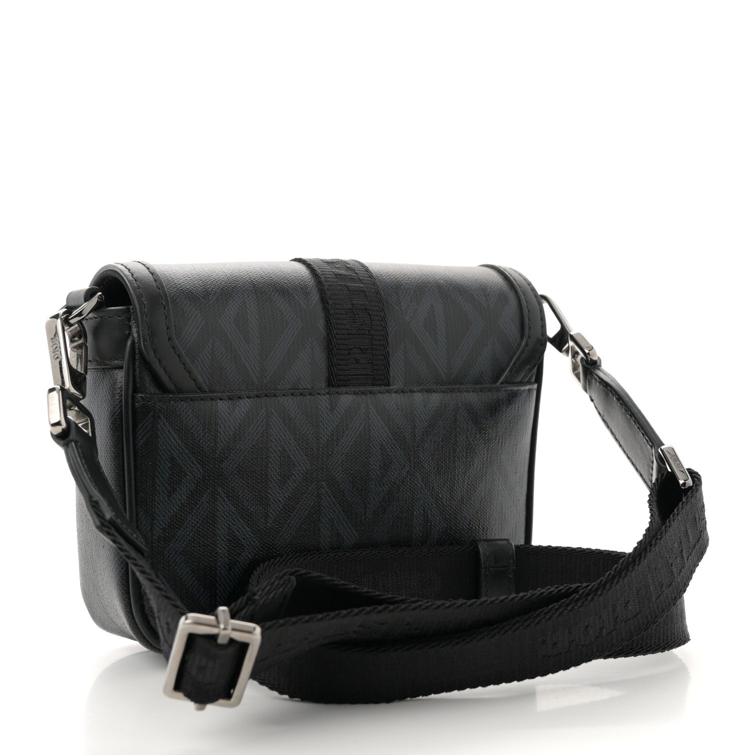 Christian Dior Coated Canvas CD Diamond Mini Hit The Road Bag