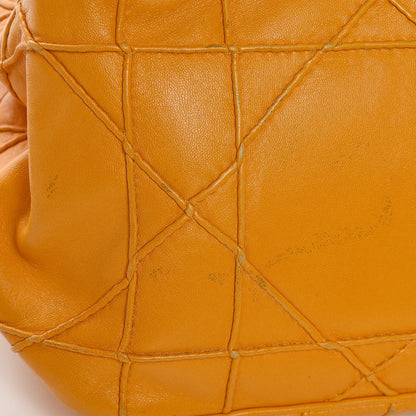 Christian Dior Lambskin Cannage Ruffle New Lock Flap Yellow 35 of 35