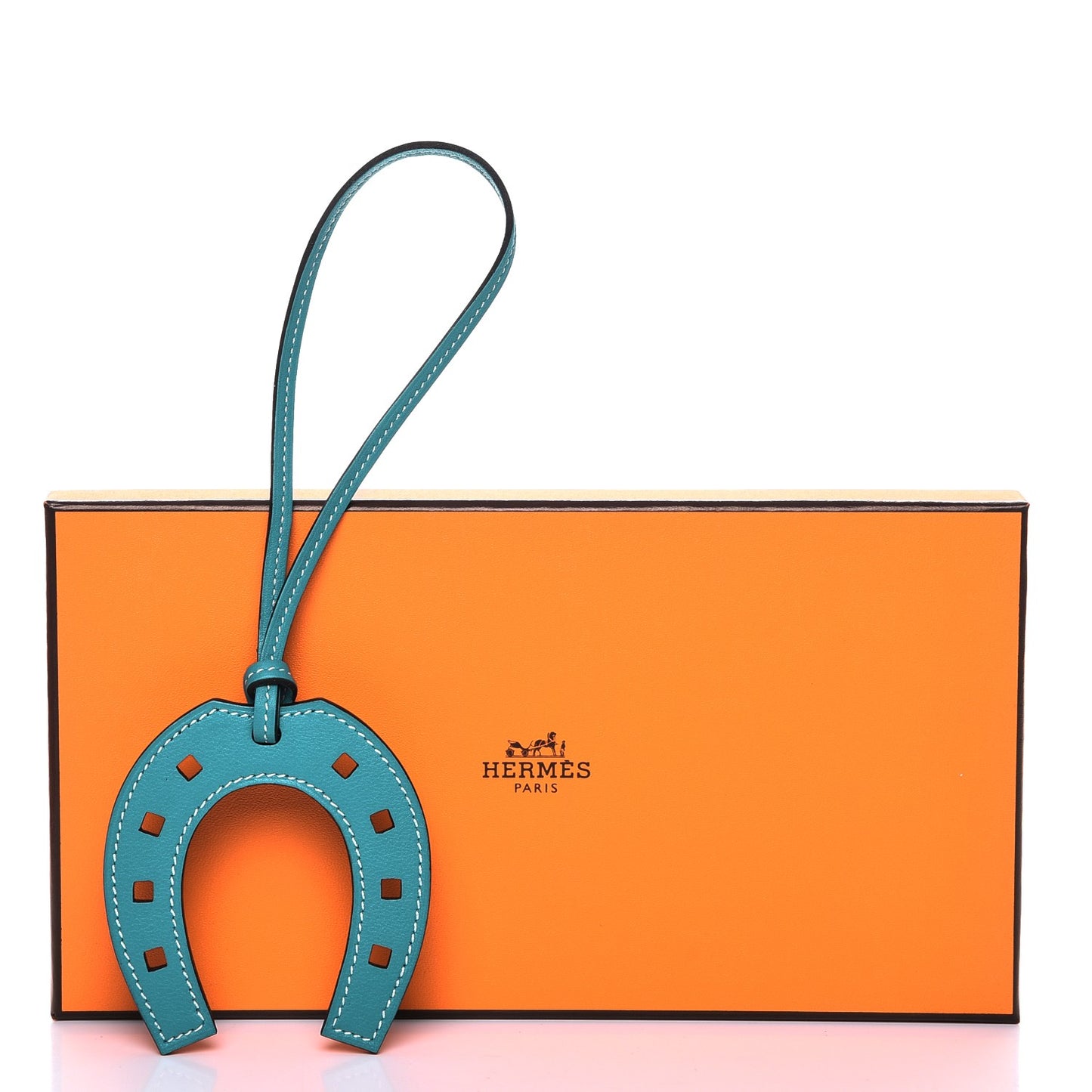 Swift Paddock Horseshoe Bag Charm Bleu Paon