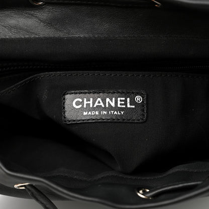 Chanel Calfskin Chevron Quilted Large Urban Spirit Backpack Black 6 of 13