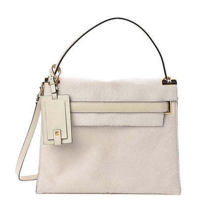 Valentino Garavani Calf Hair My Rockstud Frame Bag Light Ivory 1 of 8