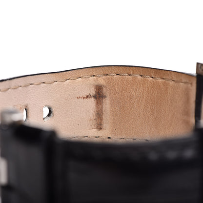Panerai Stainless Steel Alligator 44mm Luminor Rattrapante 1950 Automatic Watch Black PAM00213 12 of 17