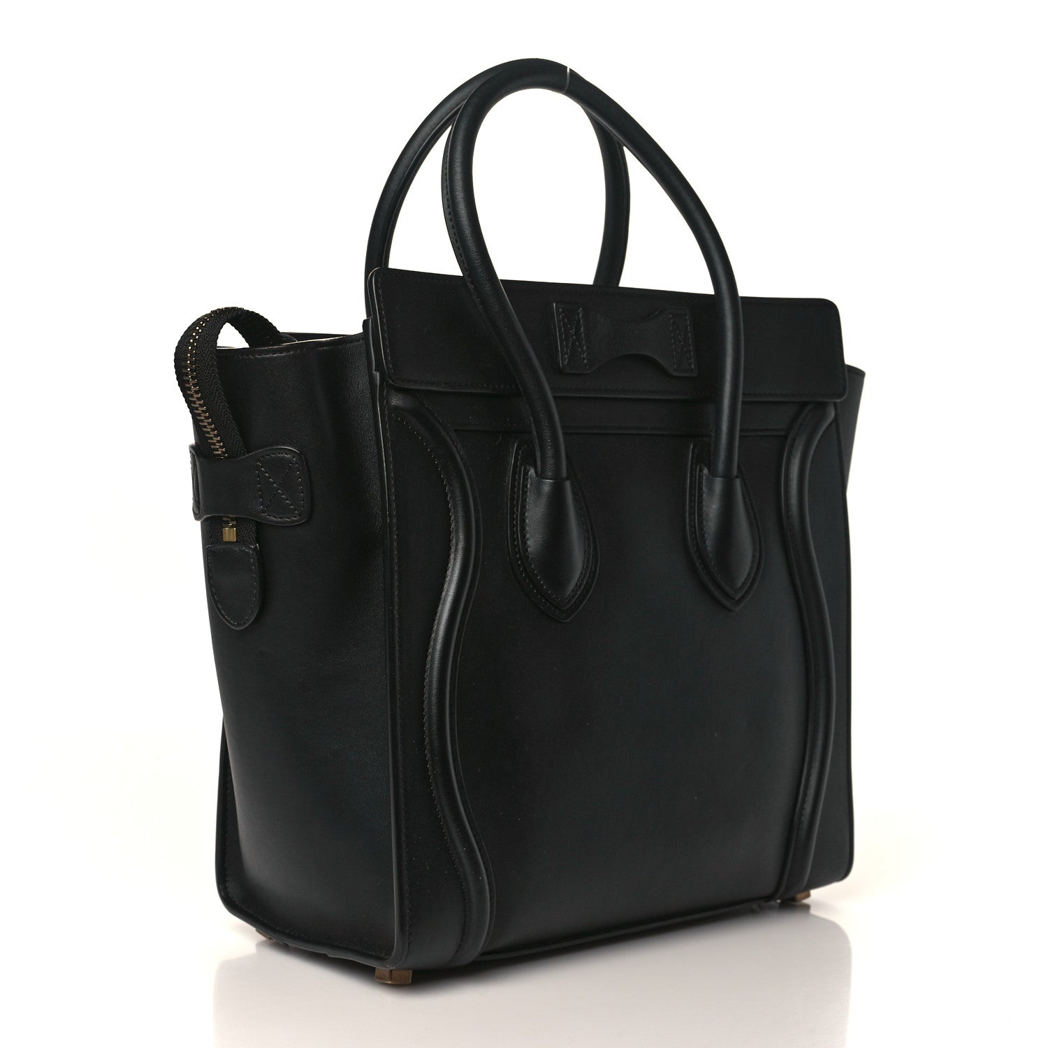 Celine Smooth Calfskin Micro Luggage Black 2 of 7
