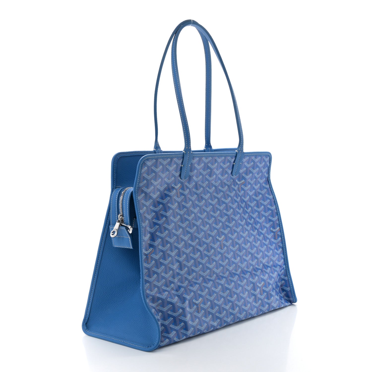 Goyard Goyardine Sac Hardy Pet Carrier PM Sky Blue 4 of 12