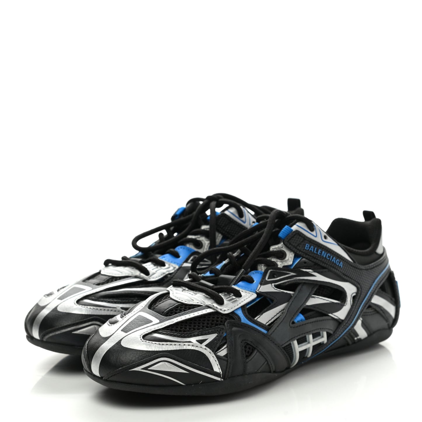 Mesh Rubber Mens Drive Sneakers 41 Blue Black