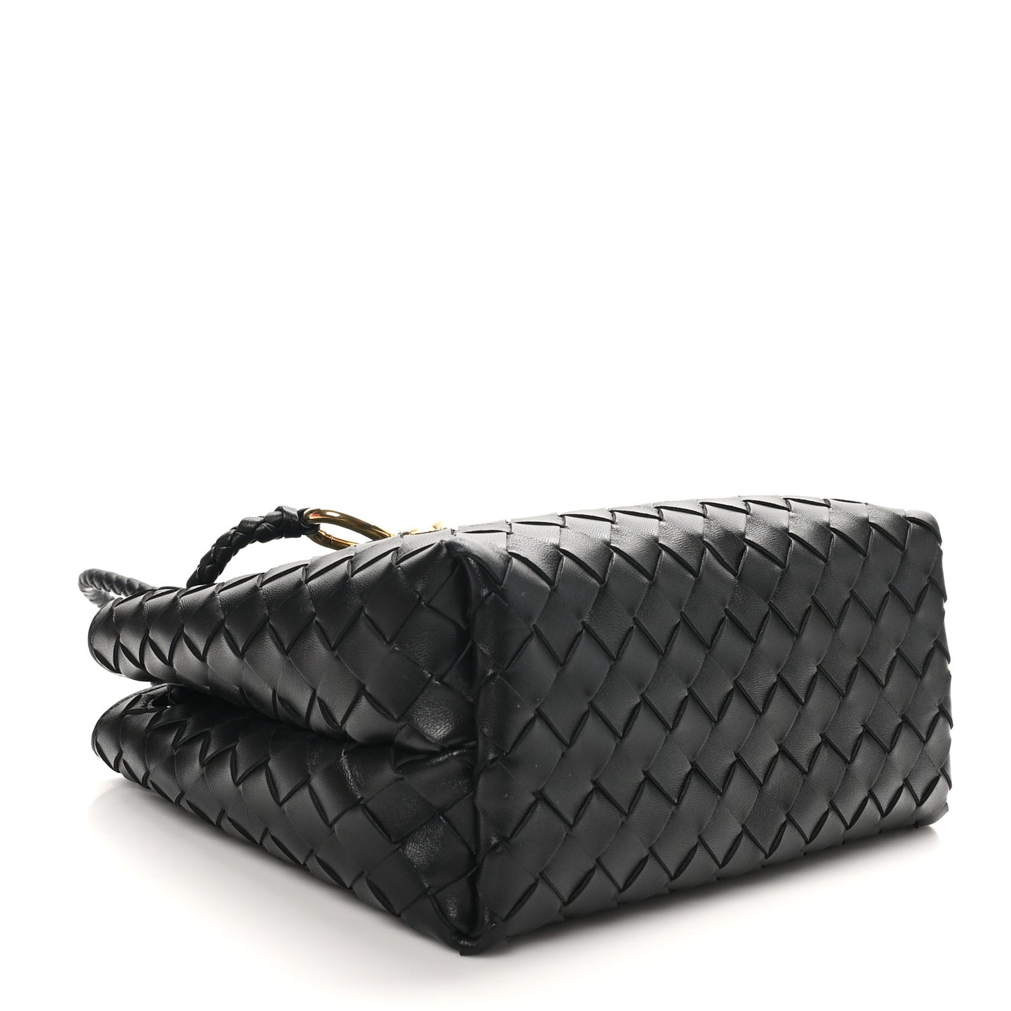Nappa Intrecciato Small Andiamo Shoulder Bag Black