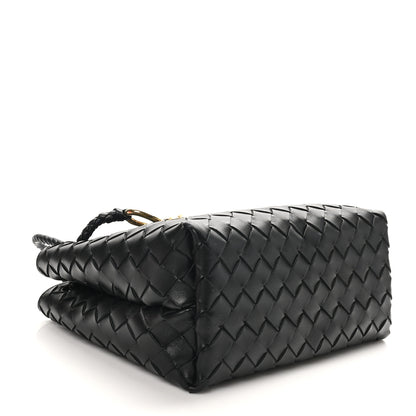 Bottega Veneta Nappa Intrecciato Small Andiamo Shoulder Bag Black 4 of 9