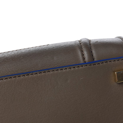 Celine Supple Calfskin Medium Phantom Luggage Khaki Cobalt Trim 13 of 14