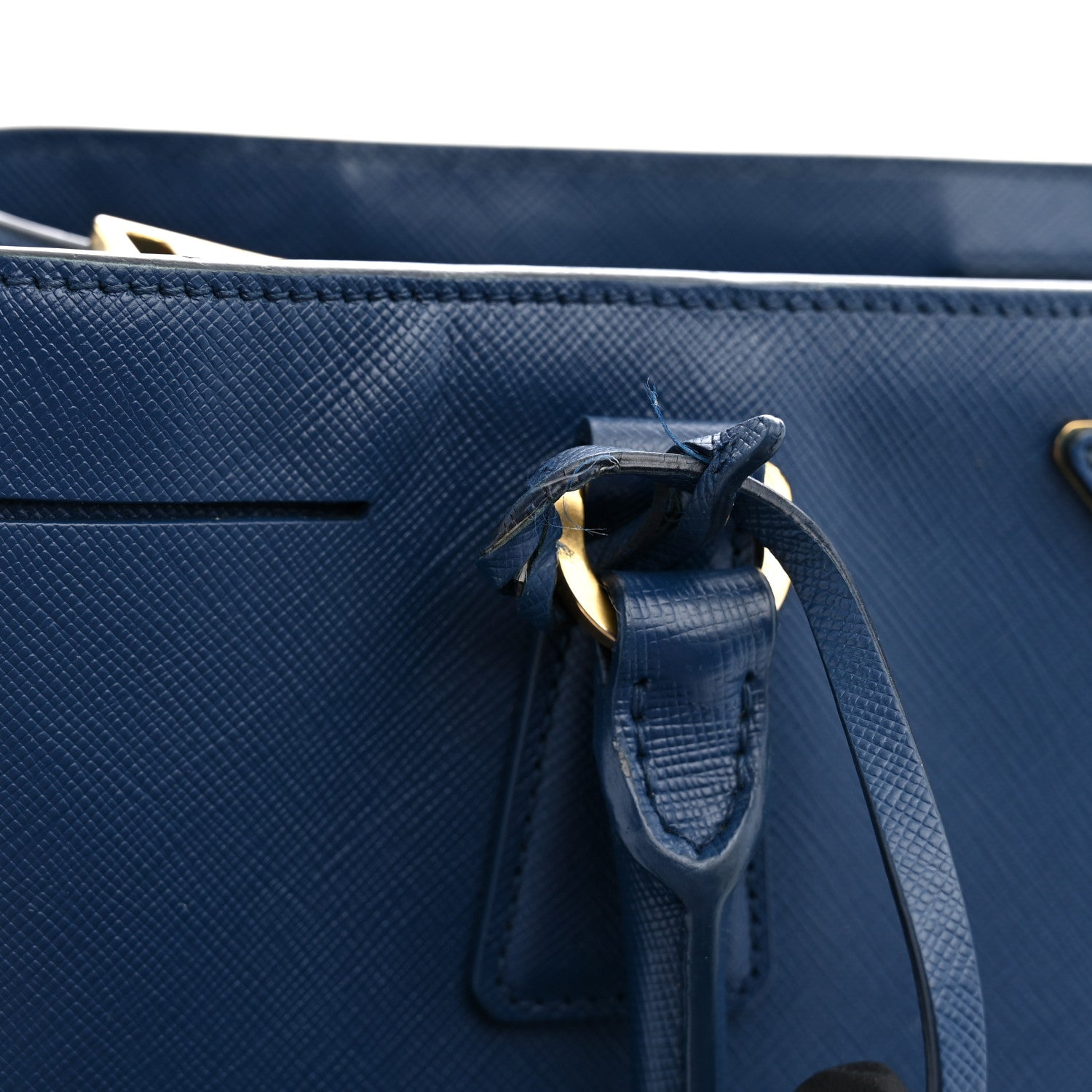 Prada Saffiano Lux Medium Tote Bluette 10 of 12