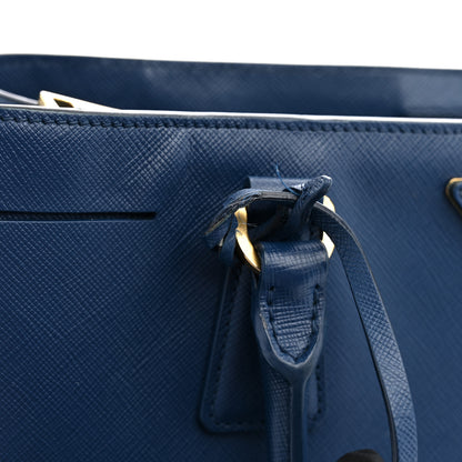 Prada Saffiano Lux Medium Tote Bluette 10 of 12