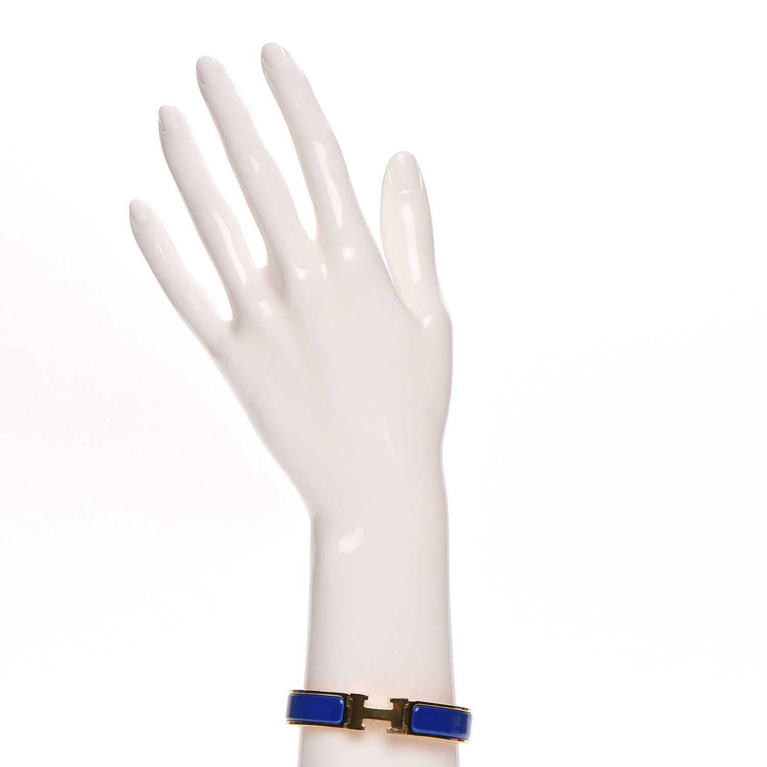 Hermes Narrow Enamel Clic Clac H Bracelet PM Bleu Royal 2 of 4