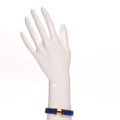 Hermes Narrow Enamel Clic Clac H Bracelet PM Bleu Royal 2 of 4
