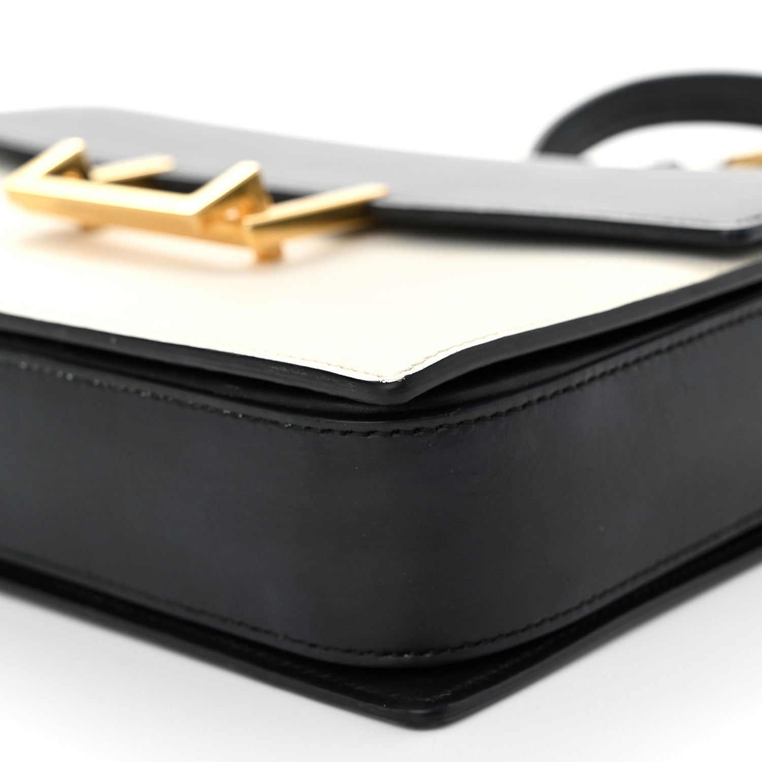 Saint Laurent Calfskin Medium Classic Lulu Bag Black White 11 of 11