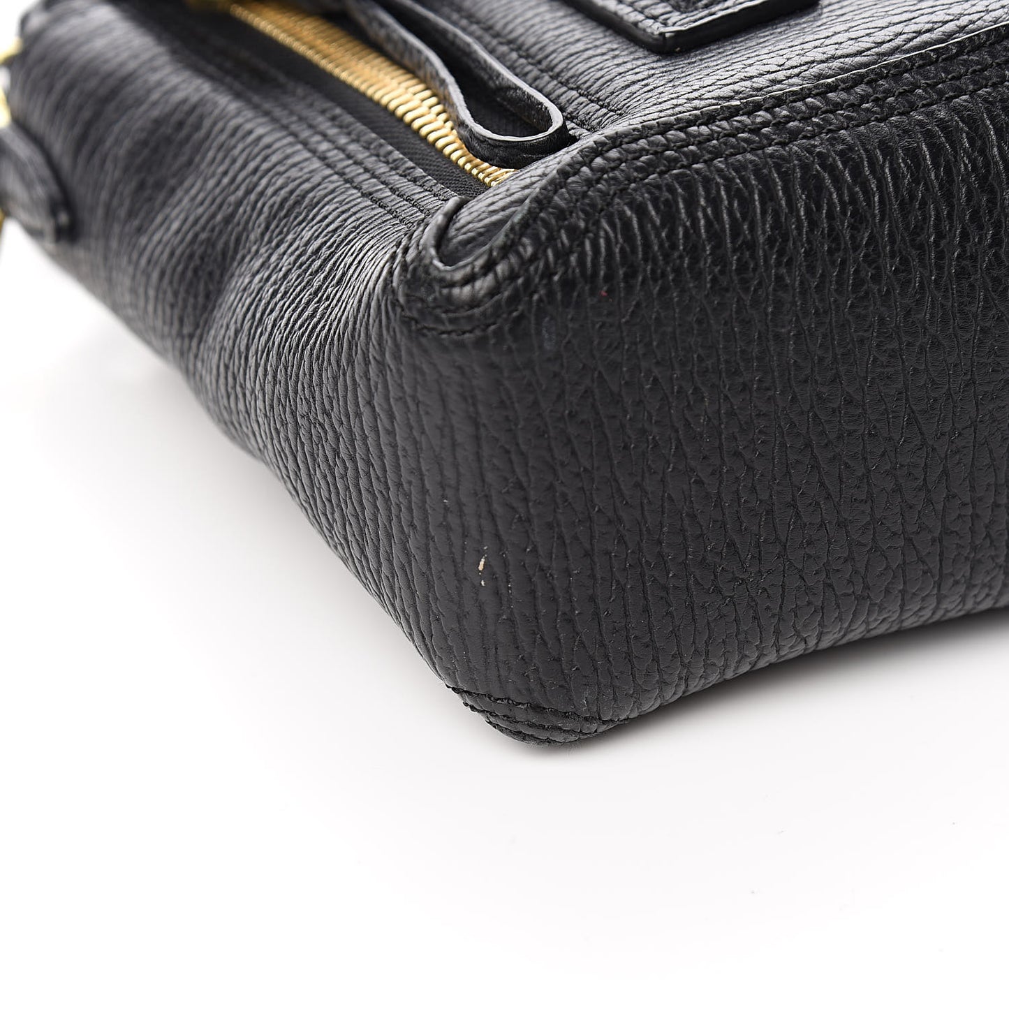 3.1 Textured Calfskin Mini Pashli Satchel Black
