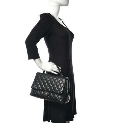 Chanel Caviar Quilted Jumbo Kelly Flap Black 2 of 16