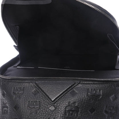 MCM Calfskin Ottomar Monogram Duke Backpack Black 6 of 11