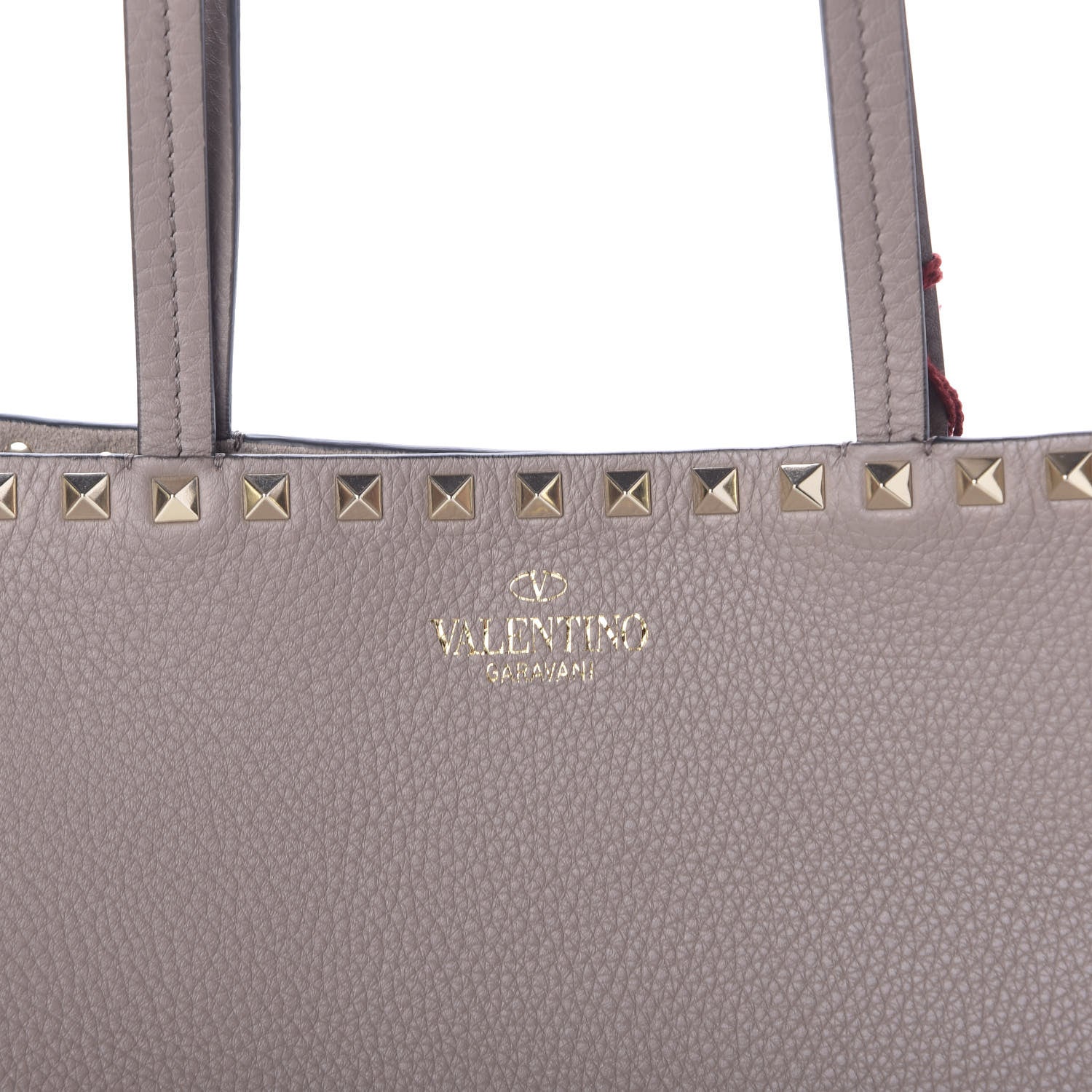 Valentino Garavani Grained Calfskin Rockstud Shoulder Tote Poudre 11 of 11
