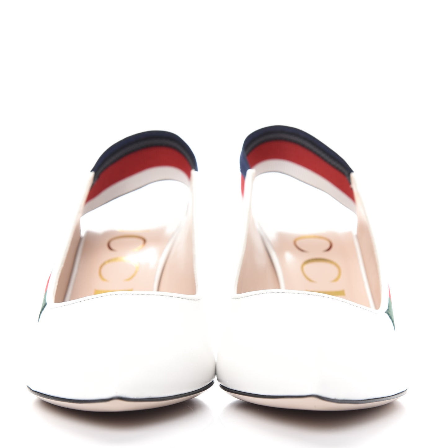 Malaga Kid Web Sylvie Mid Heel Slingback Pumps 38.5 White