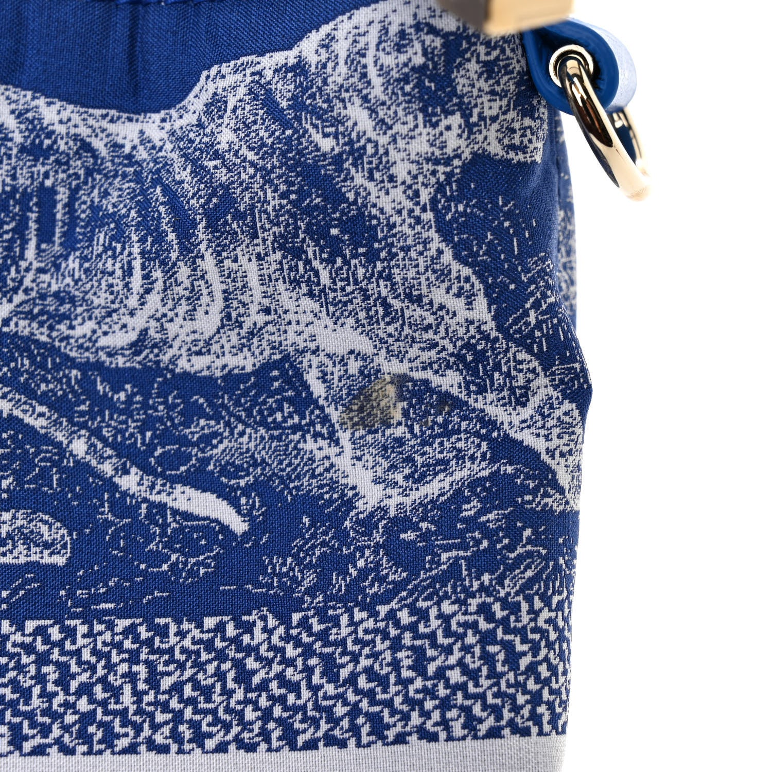 Christian Dior Technical Fabric Toile De Jouy DiorTravel Nomad Pouch Fluorescent Blue 11 of 11