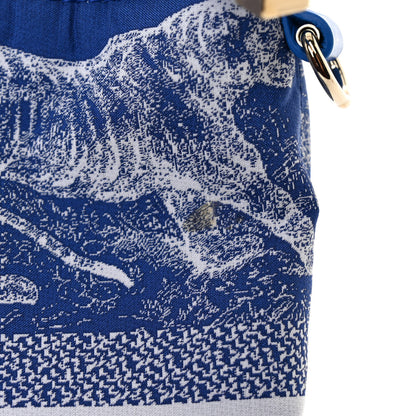 Christian Dior Technical Fabric Toile De Jouy DiorTravel Nomad Pouch Fluorescent Blue 11 of 11