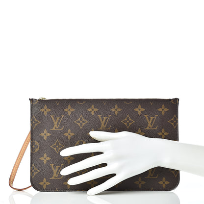 Louis Vuitton Monogram Neverfull MM GM Pochette Pivoine 2 of 12