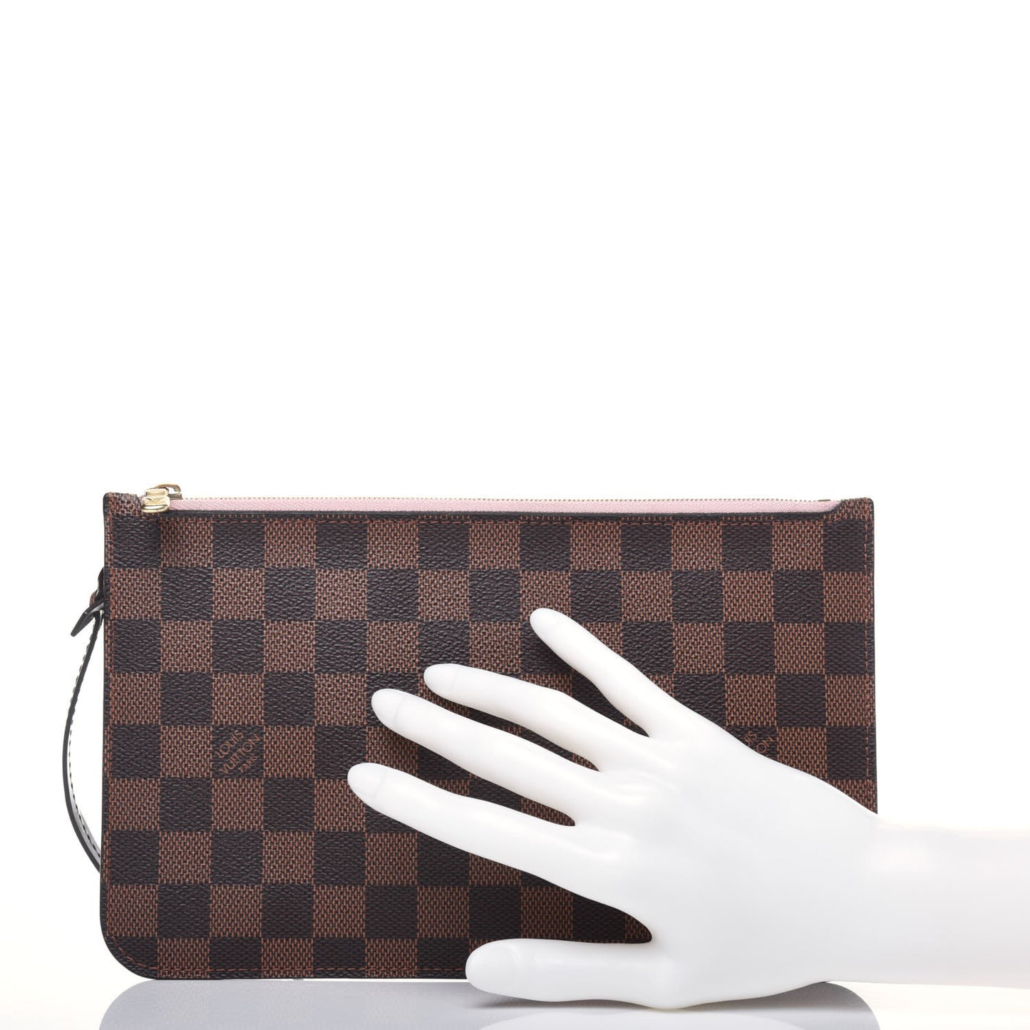 Damier Ebene Neverfull MM GM Pochette Rose Ballerine