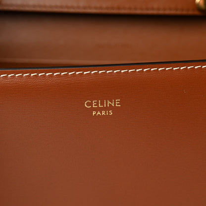 Celine Shiny Calfskin Triomphe Margo Wallet on Chain Gold 6 of 11