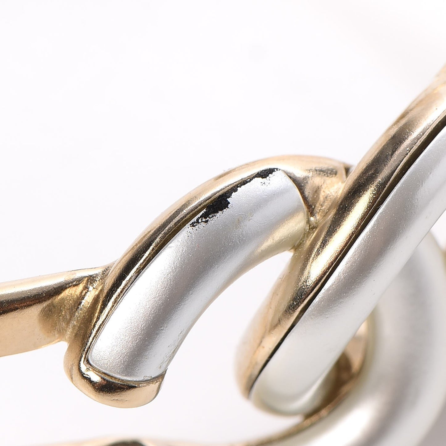 Metal Logo CC Cuff Gold Silver