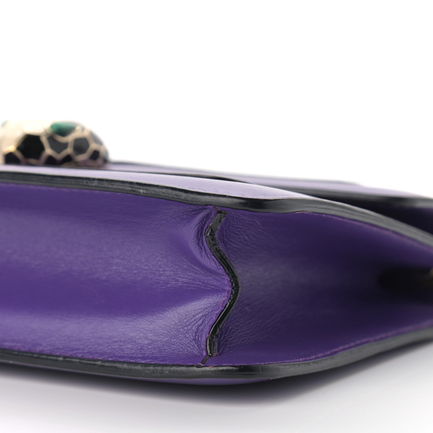 Bulgari Calfskin Serpenti Forever Crossbody Bag Amethyst 6 of 14