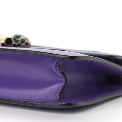Bulgari Calfskin Serpenti Forever Crossbody Bag Amethyst 6 of 14