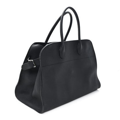 The Row Matte Grained Calfskin Soft Margaux 15 Black 3 of 10
