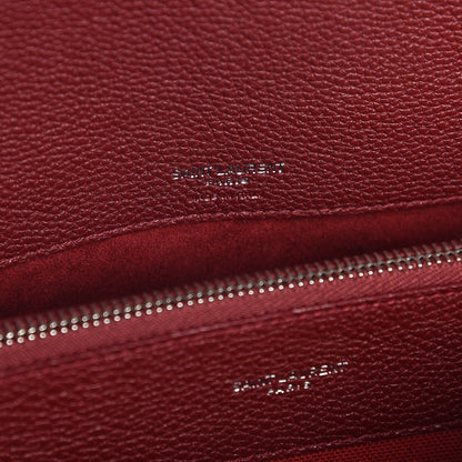 Saint Laurent Grained Calfskin Small Supple Sac De Jour Palissandre 7 of 8