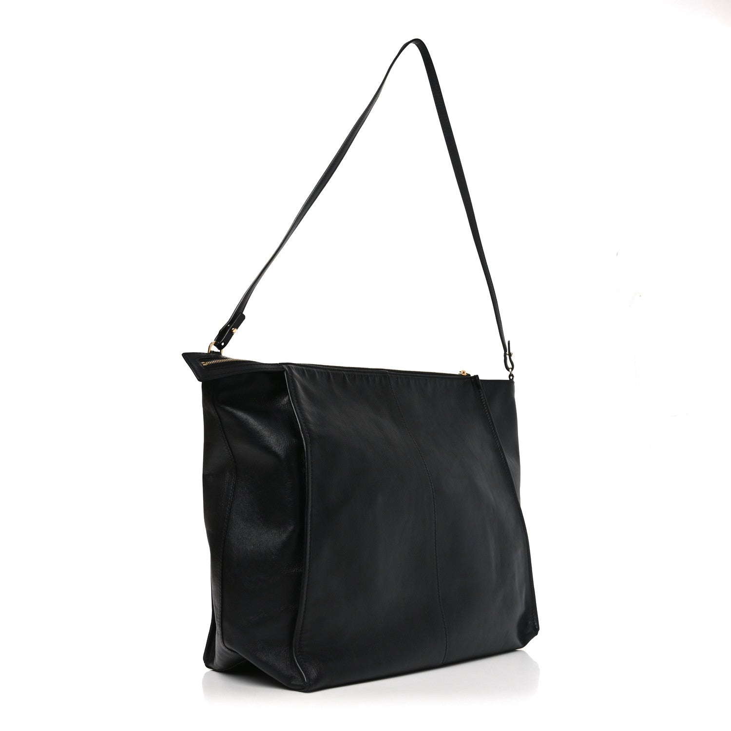 The Row Nappa Aspen Clutch Bag Black 3 of 9