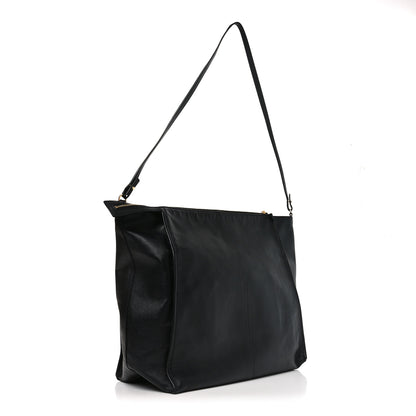 The Row Nappa Aspen Clutch Bag Black 3 of 9